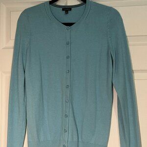 Talbots Light Blue Button-Up Cardigan Womens Small